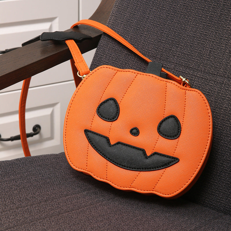 Halloween Funny Pumpkin Cartoon Crossbody Bag