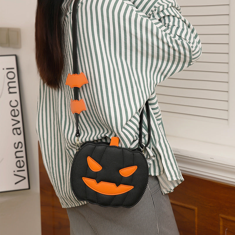 Halloween Funny Pumpkin Cartoon Crossbody Bag