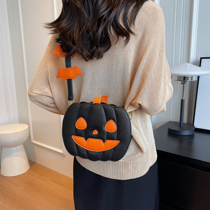Halloween Funny Pumpkin Cartoon Crossbody Bag