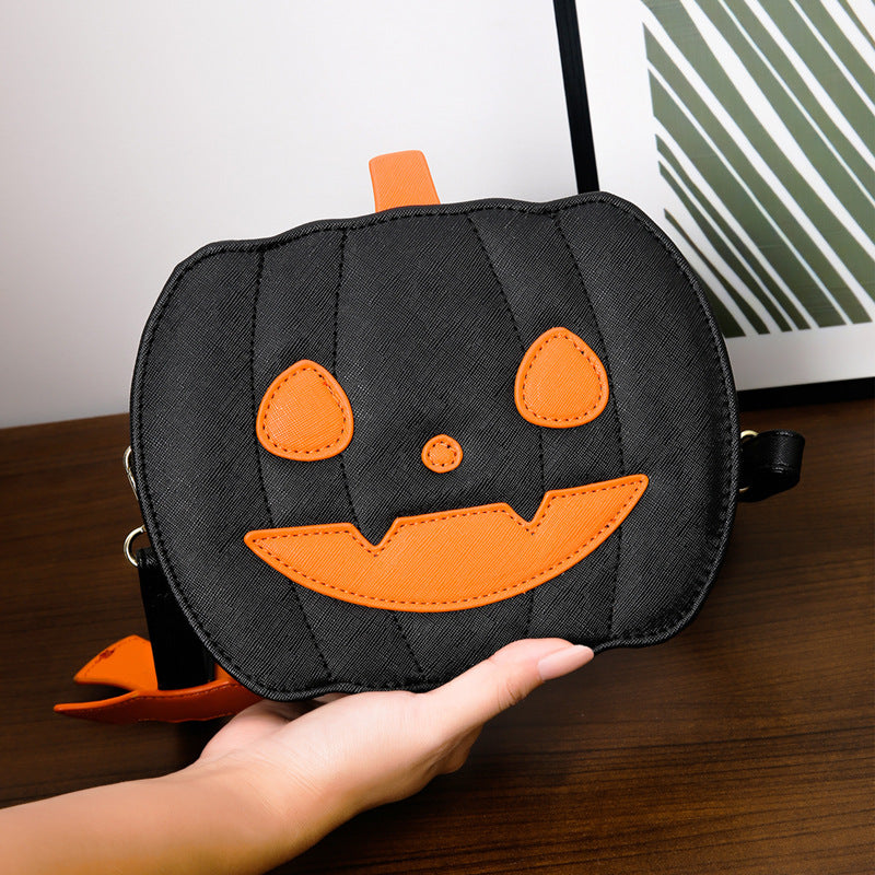 Halloween Funny Pumpkin Cartoon Crossbody Bag