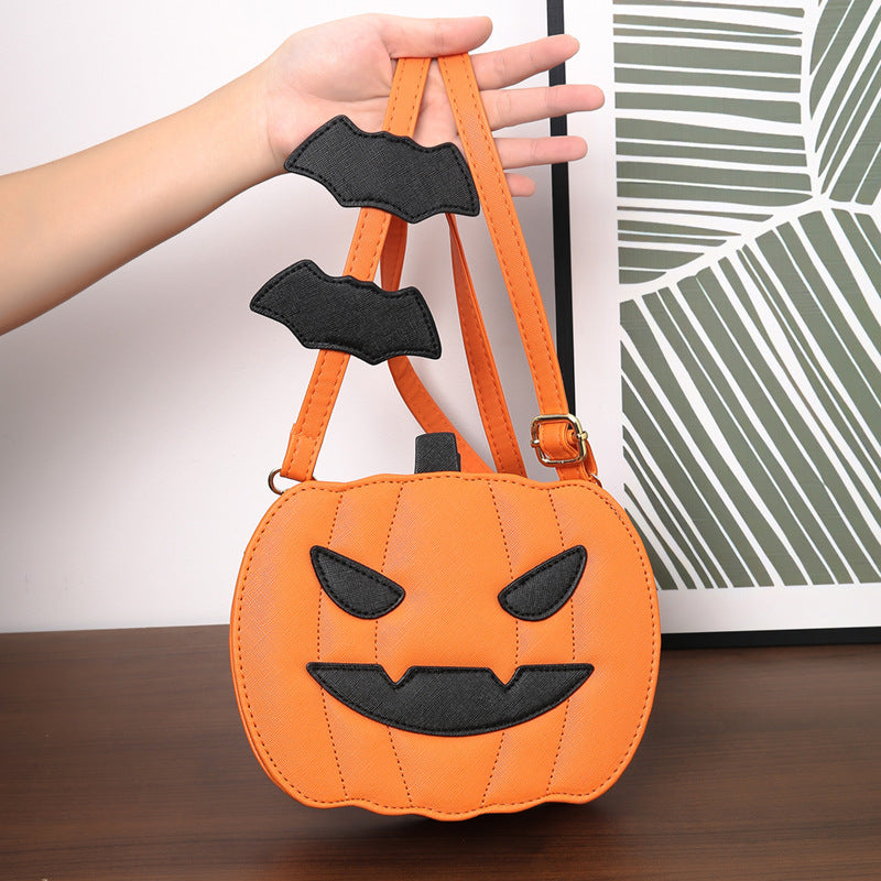Halloween Funny Pumpkin Cartoon Crossbody Bag