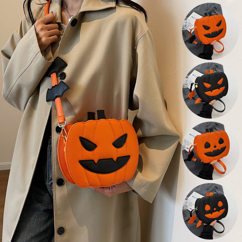 Halloween Funny Pumpkin Cartoon Crossbody Bag